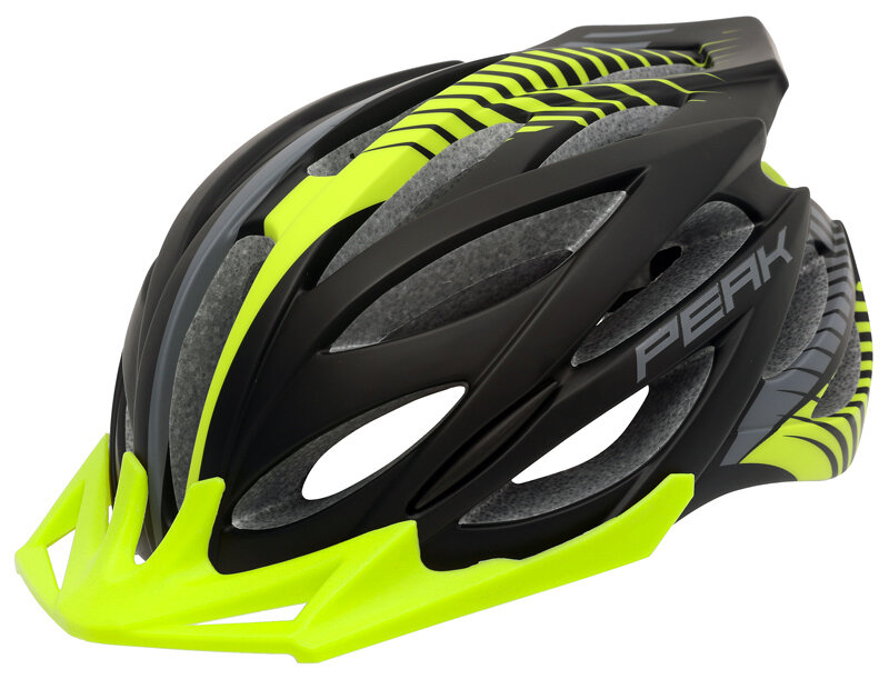 Cyklistická helma Rock Machine Peak černo/zelená S/M