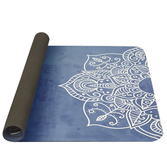 Podložka na jógu Yate Yoga Mat 1850x680x1 mm vzor C modrá