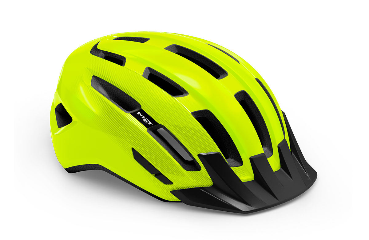 Cyklistická helma MET Downtown reflex žlutá S/M (52 - 58 cm)