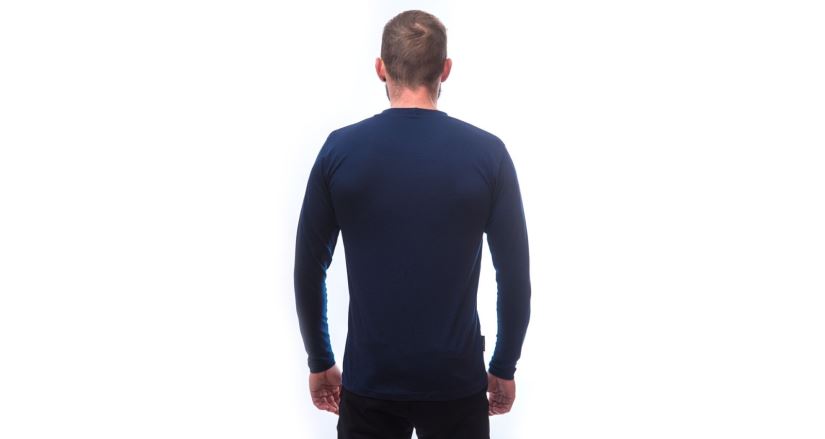 Pánské funkční triko Sensor Merino Active PT Mountains Tmavě modrá (3)