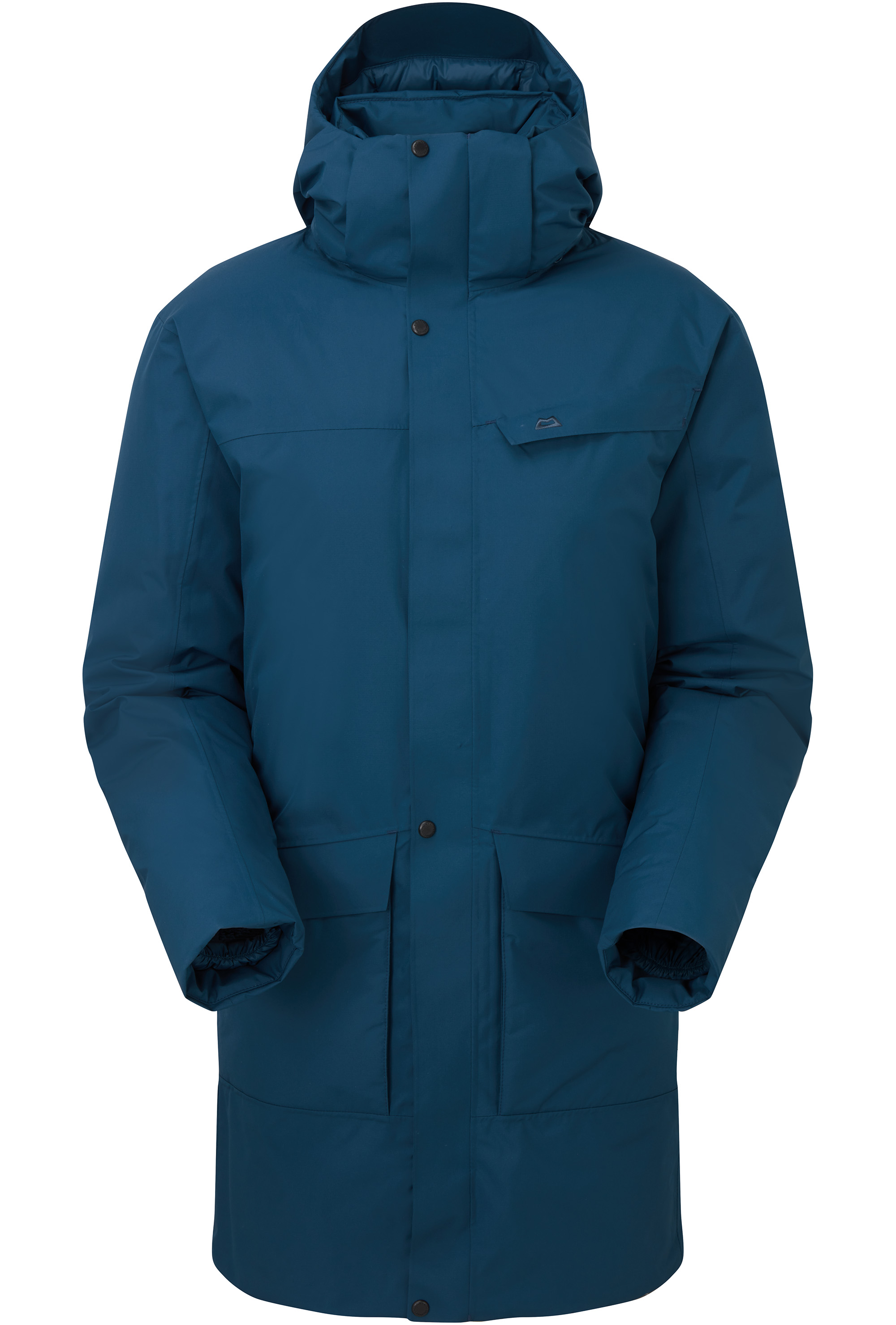 Dámská dlouhá péřová bunda MOUNTAIN EQUIPMENT W's Altai Parka Majolica blue S