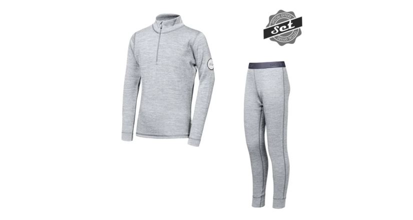 Set funkčního prádla Sensor MERINO BOLD dětský cool gray