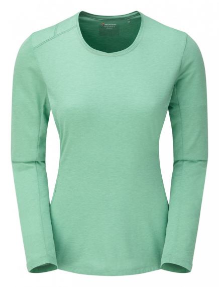 Dámské triko Montane Fem Mono Long Sleeve T-Shirt matcha green