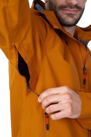 Detail bundy Hannah ALAGAN pumpkin spice L s rukou otevírající ventilační zip pod paží. (10)