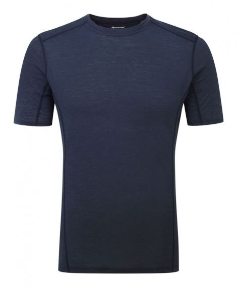Pánské funkční tričko s krátkým rukávem Montane Primino 140 antarctic blue