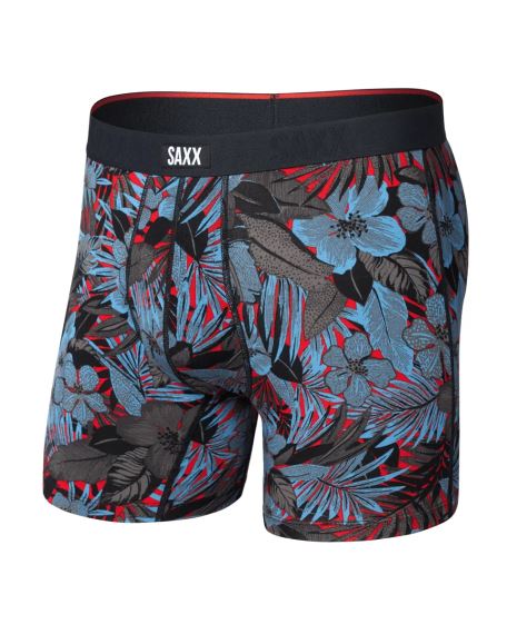 Pánské boxerky SAXX Vibe Xtra Soft Comfort Boxer Brief night garden-red hot