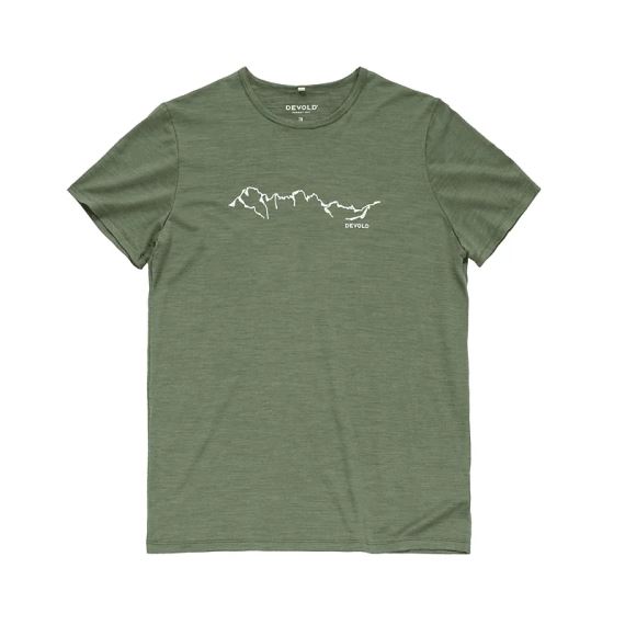 Pánské tričko Devold Active Skyline Tee forest