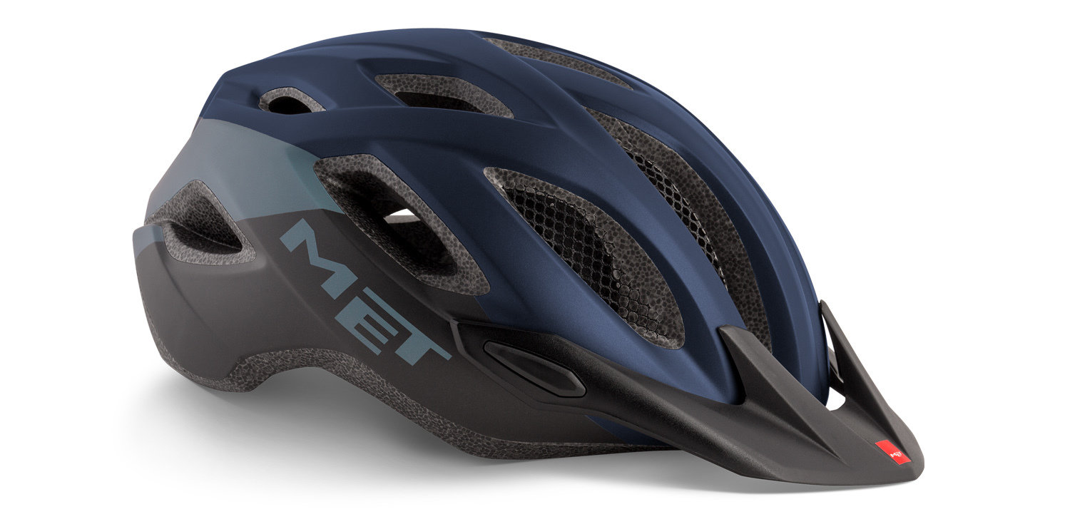 Univerzální helma MET Crossover modrá/černá matná S-M(52-59)