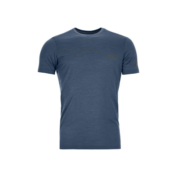 Pánské tričko Ortovox 120 Tec Mountain T-Shirt M Blue lake