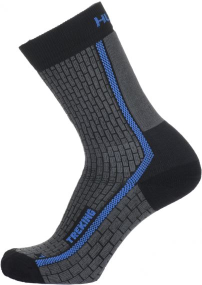 Hřejivé ponožky nad kotník HUSKY Treking NEW antracit/modrá