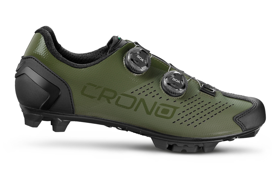 Cyklistické tretry CRONO CX2 (gravel zelená 22) 42EU