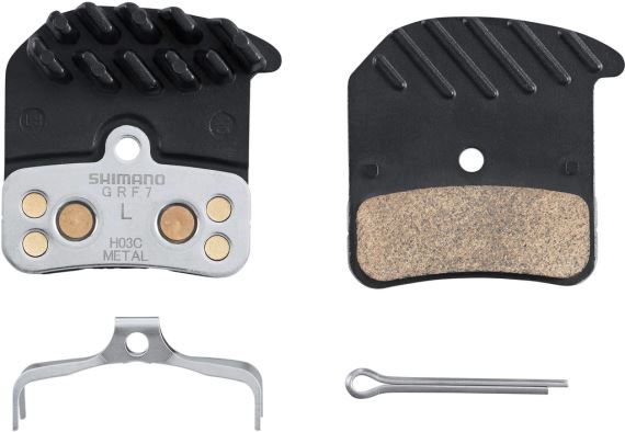 SHIMANO brzdové destičky H03C-MF kov+chladič MTB 4písté 1 pár