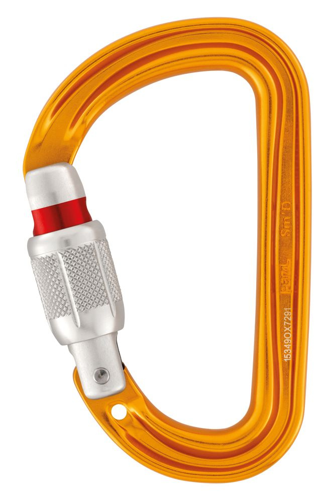 Karabina PETZL Sm´D screw-lock oranžová