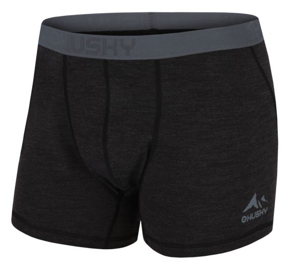 Pánské merino boxerky Husky Mex M black