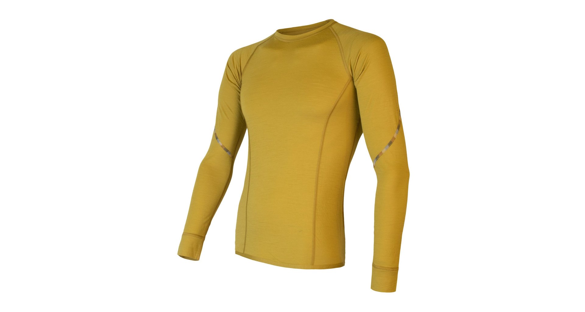 Pánské funkční triko SENSOR Merino Air dl.rukáv mustard L