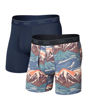Pánské boxerky SAXX Quest Quick-Dry Mesh (2 Pack) mountain top/maritime