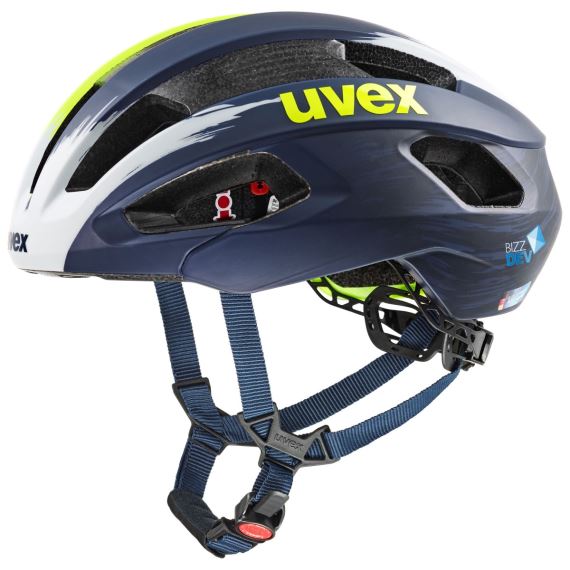 Cyklistická helma + brýle Uvex Rise CC Team Wanty + Sportstyle 236 Team Wanty