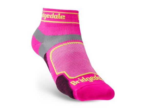 Dámské běžecké ponožky Bridgedale Trail Run UL T2 CS Low pink