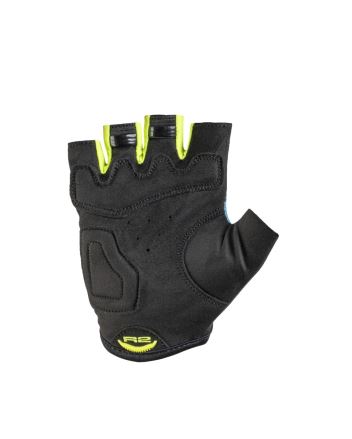 Dětské cyklistické rukavice R2 Mistral neon žlutá, mint zelená, bílá, černá (1)