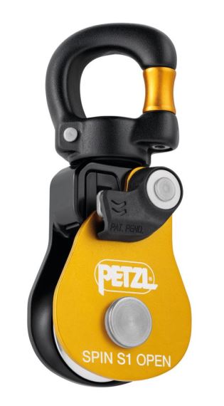 Kladka Petzl Spin S1 Open yellow