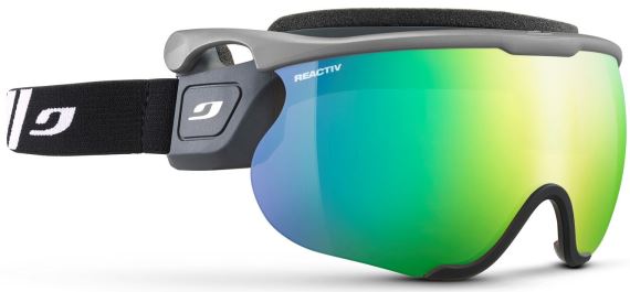 Sportovní sluneční brýle na běžky Julbo Sniper EVO L RA 1-3 HC Grey (flash green)