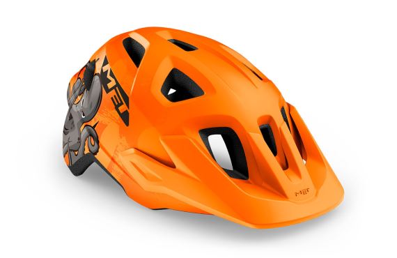 Juniorská cyklistická helma MET Eldar oranžová