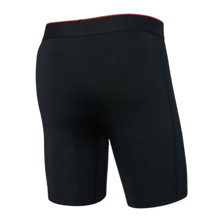 Pánské boxerky Saxx Multi-Sport Mesh Long Boxer Brief Fly Black (1)