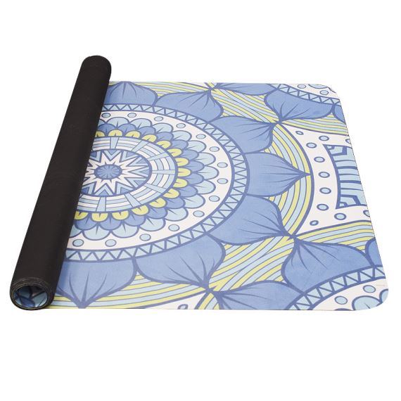 Podložka na jógu Yate Yoga Mat 1850x680x1 mm vzor B modrozelená
