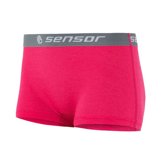 Dámské kalhotky s nohavičkou SENSOR Merino Active magenta