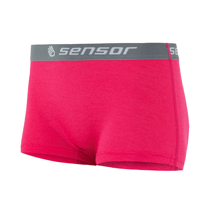 Dámské kalhotky s nohavičkou SENSOR Merino Active magenta L