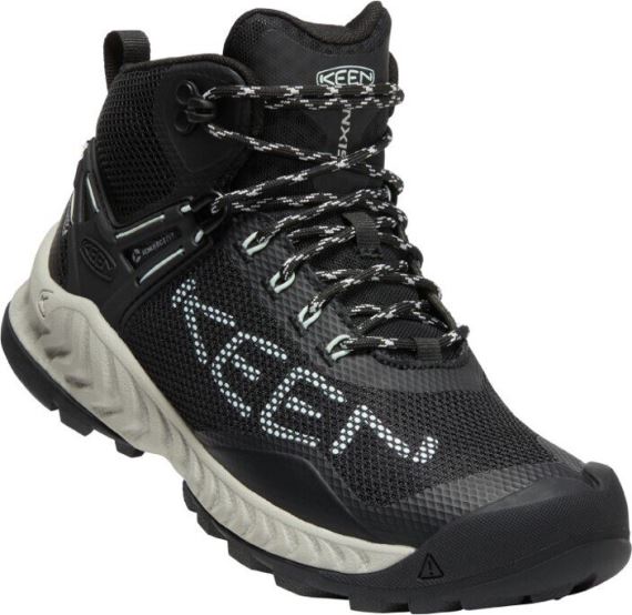 Dámské sportovně-outdoorové boty Keen NXIS EVO MID WP black/blue glass