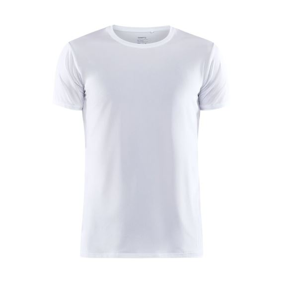 Pánské prodyšné tričko s krátkým rukávem CRAFT Core Dry bílá