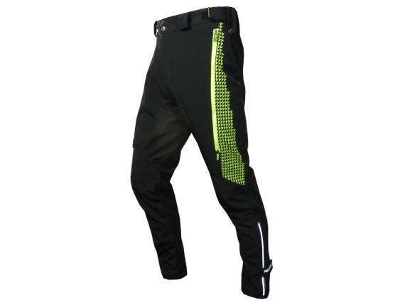 Cyklistické kalhoty HAVEN Rainbrain black/green