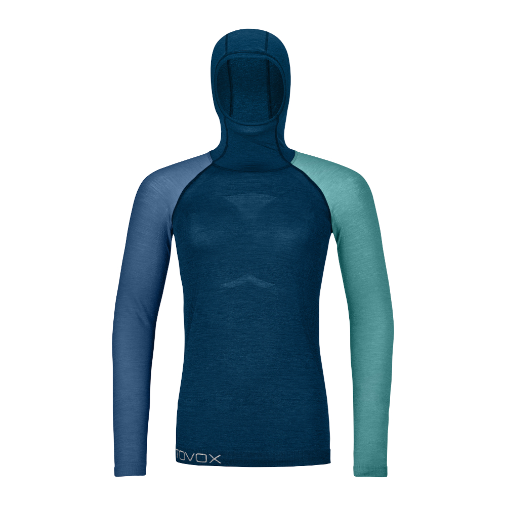 Dámské funkční triko Ortovox W's 120 Competition Light Hoody Petrol Blue S