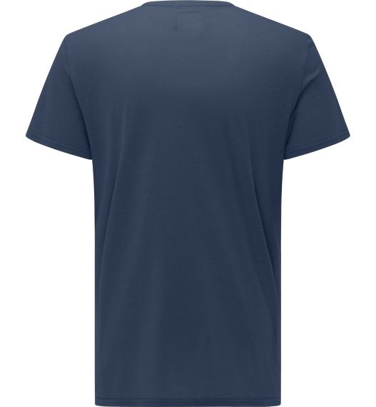 Pánské bavlněné tričko Haglofs Trad Print Modrá