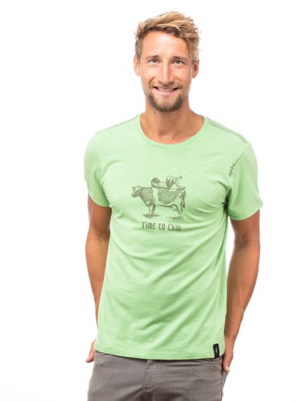 Pánské tričko Chillaz Cow light green