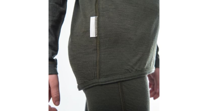 Dětský merino set Sensor Merino Air triko + spodky olive green (4)