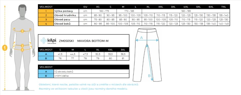 Pánské termo spodky Kilpi MAVORA BOTTOM-M černá (3)