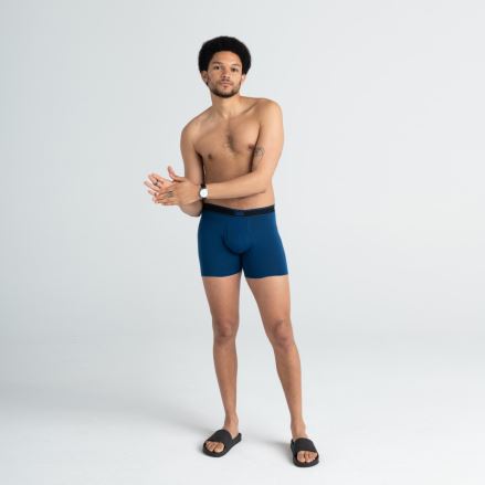 Set pánských boxerek Saxx Daytripper Boxer Brief Fly 2Pk Black/City Blue Heather (3)