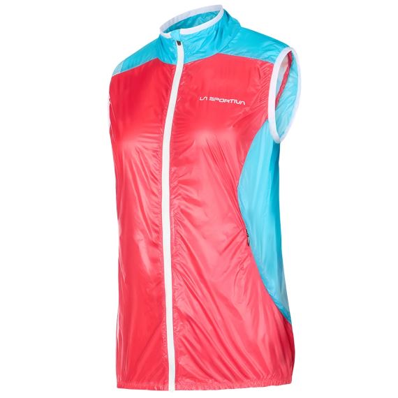 Dámská vesta La Sportiva Briza Windbreaker Vest hibiscus/malibu blue