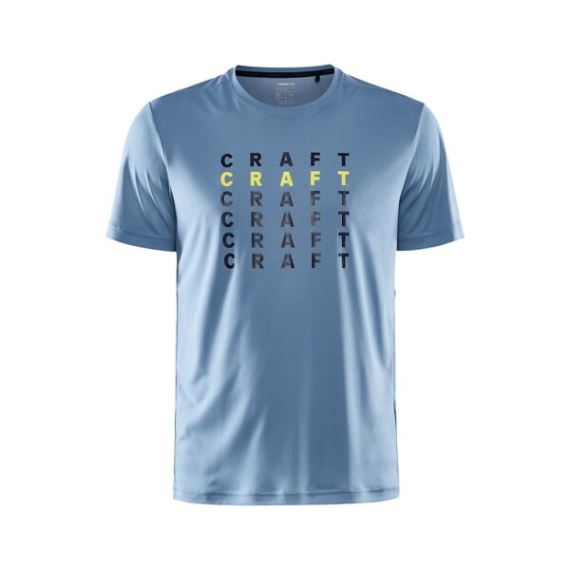 Pánské funkční tričko s krátkým rukávem a logem CRAFT Core Charge modrá