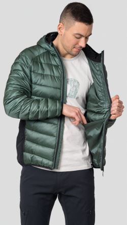 Pánská zateplená bunda Hannah Revel Hoody Dark forest/anthracite (2)