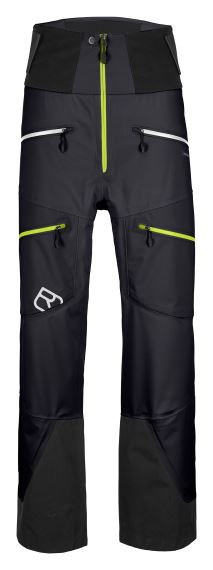 Pánské freeridové kalhoty ORTOVOX 3L Guardian Shell Black raven