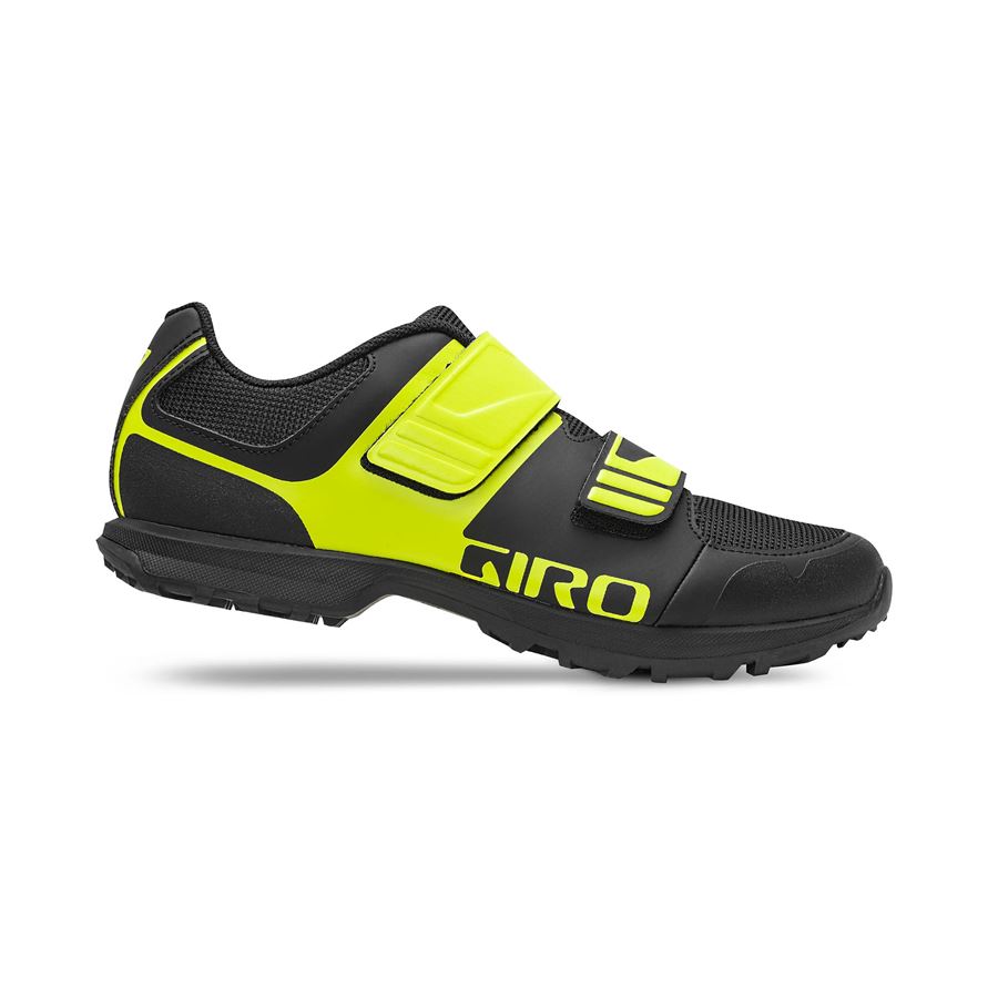 Pánské MTB tretry GIRO Berm Black/Citron Green 43