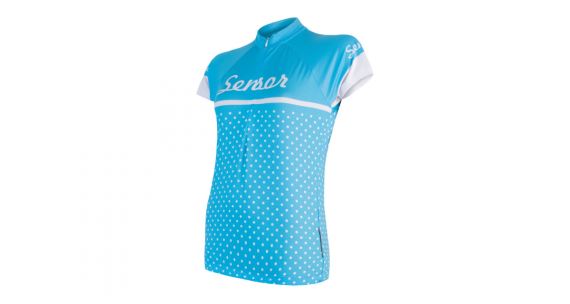 Dámský cyklistický dres Sensor Dots modrá