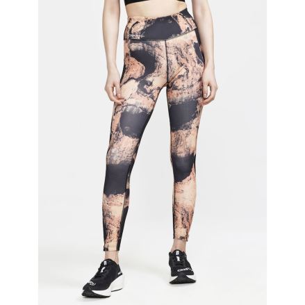 Dámské běžecké elastické kalhoty CRAFT ADV Essence Run Oranžová s černou (5)
