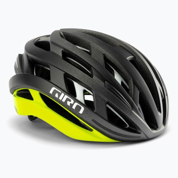 Cyklistická helma Giro Helios Spherical Matte Black/Highlight Yellow