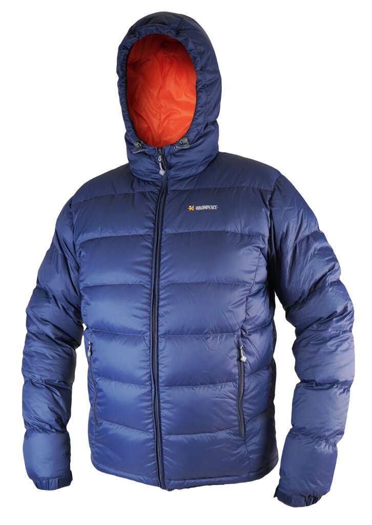 Pánská péřová bunda Warmpeace Jacket Crux navy/mandarine L