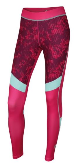 Dámské sportovní legíny Rafiki Cat II Print hexa wine