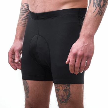 Pánské cyklistické kalhoty krátké s vložkou Sensor Cyklo Basic true black (1)